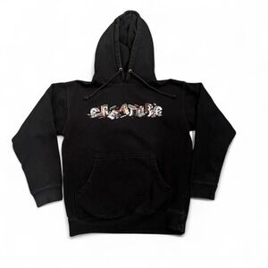 NHS Creature Black Pullover Hoodie Unisex Size Small Skate Goth Emo Y2K Surf
